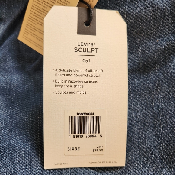 Never worn Levi's 715 Bootcut 31 x 32 - Picture 4 of 5